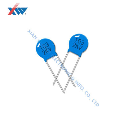 良い価格 セラミック高電圧磁器コンデンサ 103M/2KV 10NF 2000V P7.5MM 青 オンライン